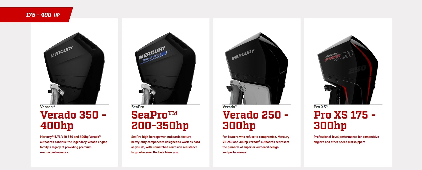 Mercury 175 400HP